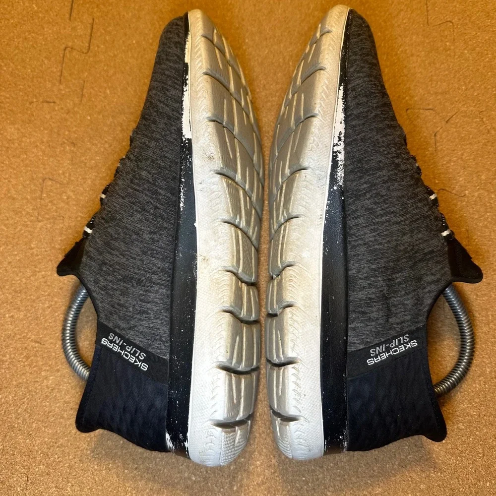 Skechers Hands Free Slip-ins Summits Diamond Dream Black Grey Wide Fit 149937W 8